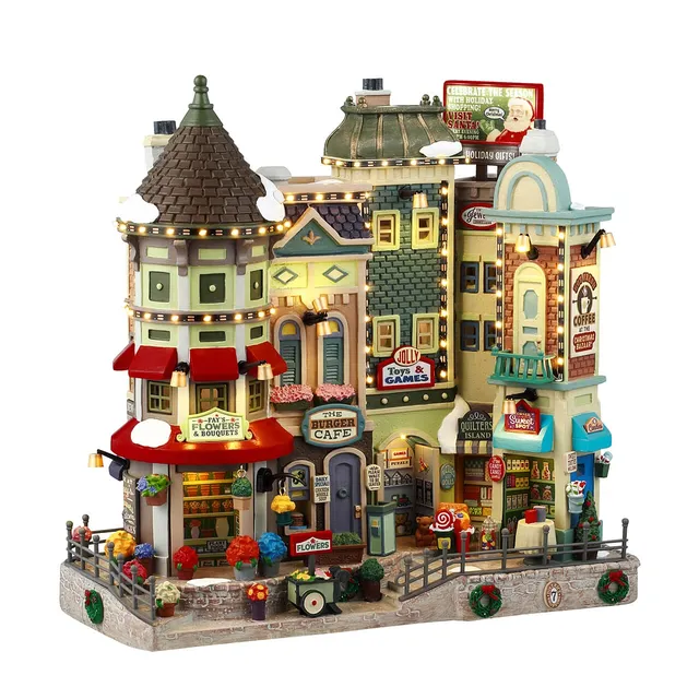 lemax-jingle-bell-bazaar-beleuchtetes-geb-ude-caddington-village image 1