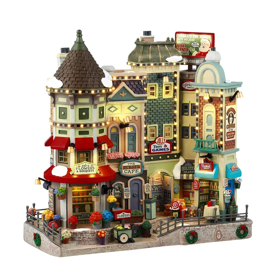 lemax-jingle-bell-bazaar-beleuchtetes-geb-ude-caddington-village image 1