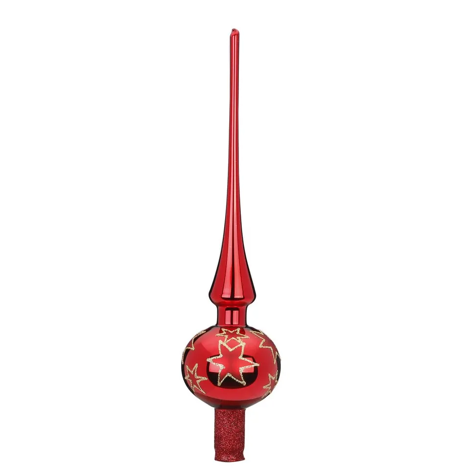 inge-glas-weihnachtssterne-baumspitze-30-cm-rot-glanz image 1