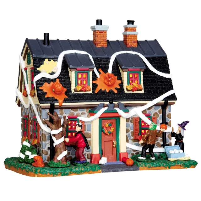 lemax-tricked-out-house-beleuchtetes-spooky-town-haus image 1