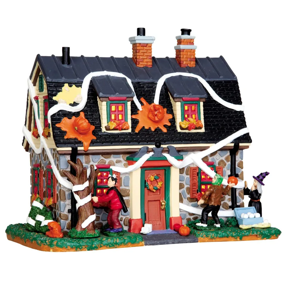 lemax-tricked-out-house-beleuchtetes-spooky-town-haus image 1