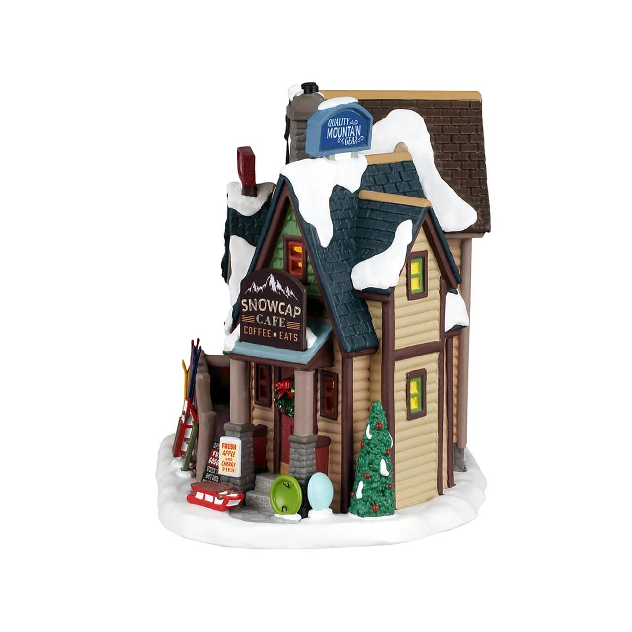 lemax-bighorn-peak-mountain-sports-snow-gear-miniaturhaus image 2