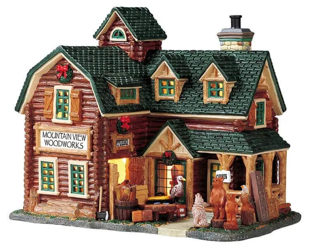 lemax-mountain-view-woodworks-studio-weihnachtsdorf-geb-ude image 1