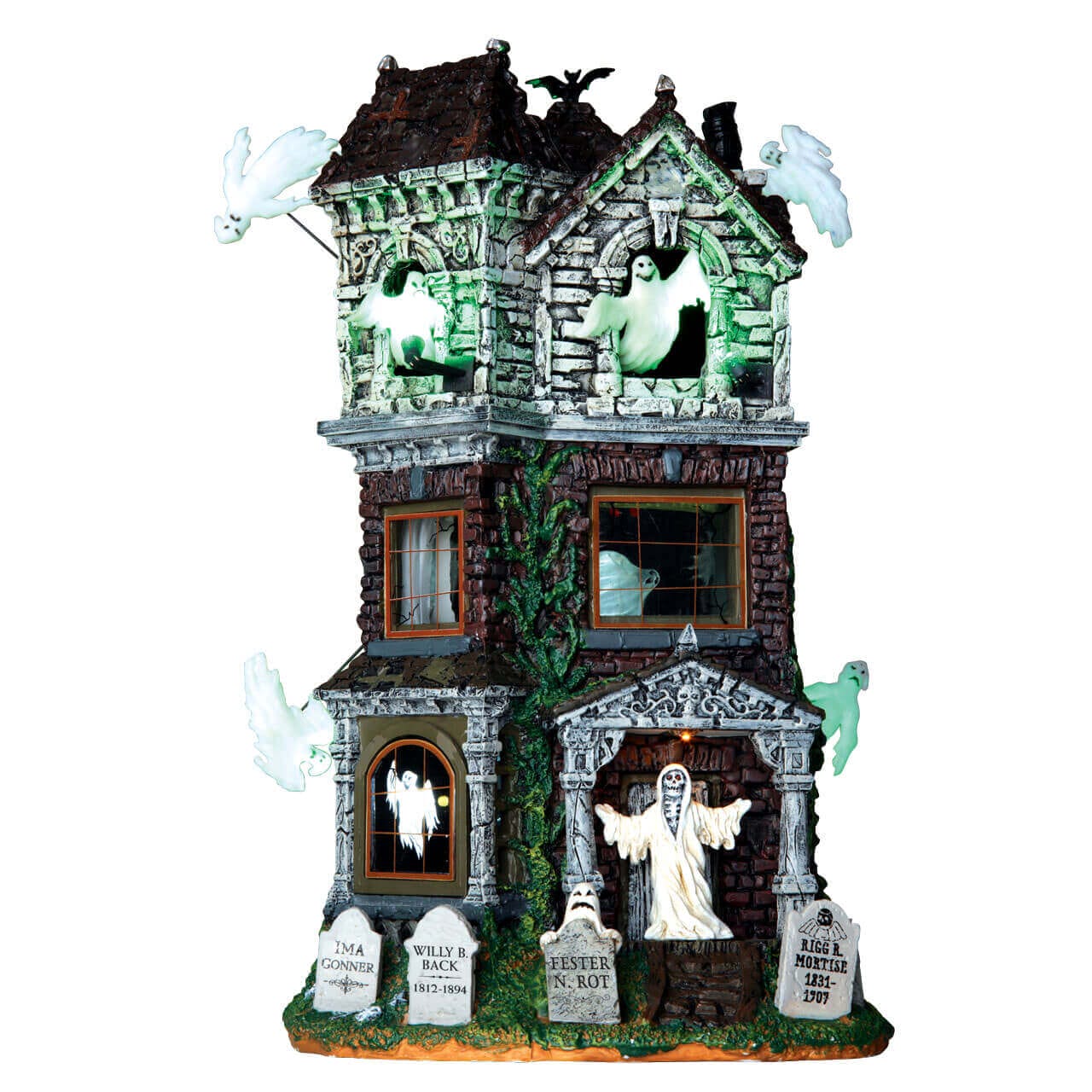 lemax-ghostly-manor-geister-villa-mit-licht-effekten-spooky-town image 1