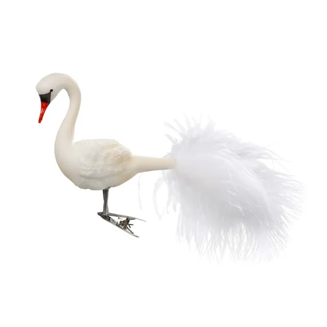 inge-glas-pr-chtiger-schwan-christbaum-anh-nger-9-cm-wei image 1