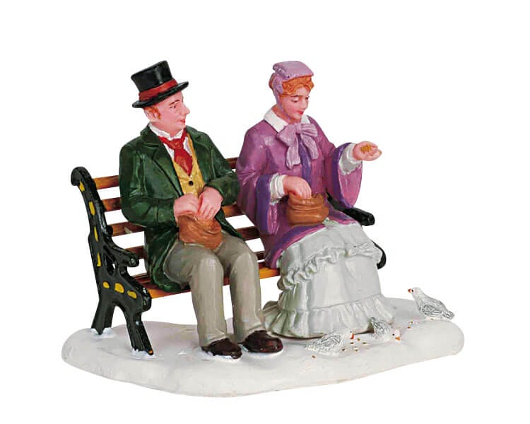 lemax-feeding-pigeons-miniaturfiguren-taubenf-tterung image 2
