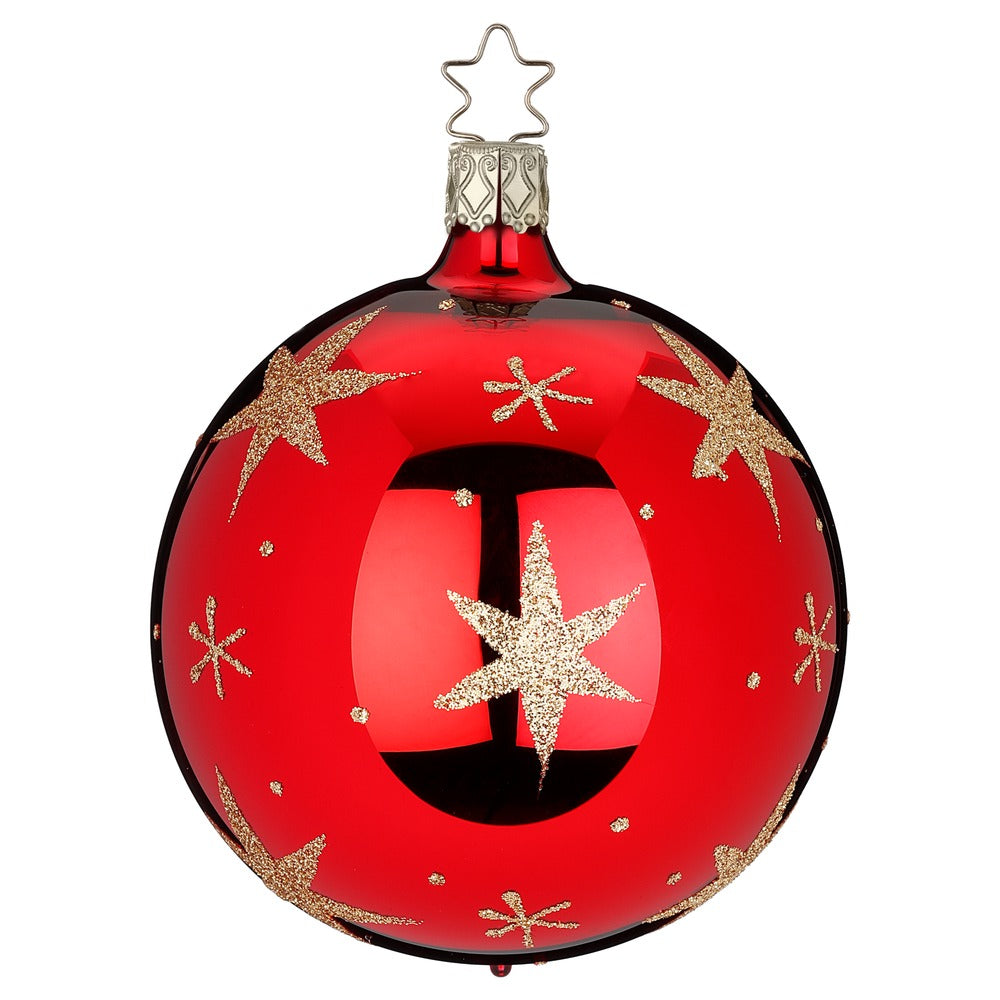 inge-glas-sternenlicht-christbaumkugel-10-cm-glas-rot image 1