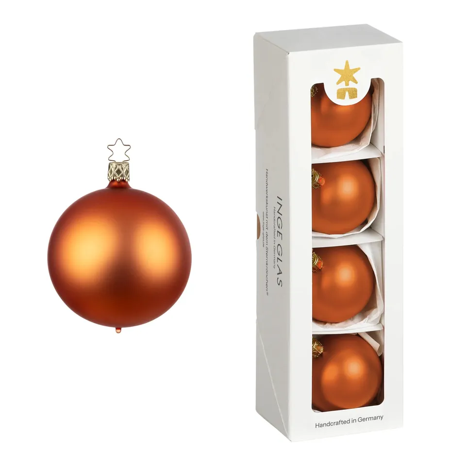 inge-glas-kugeln-orange-matt-christbaumkugeln-6-cm image 1