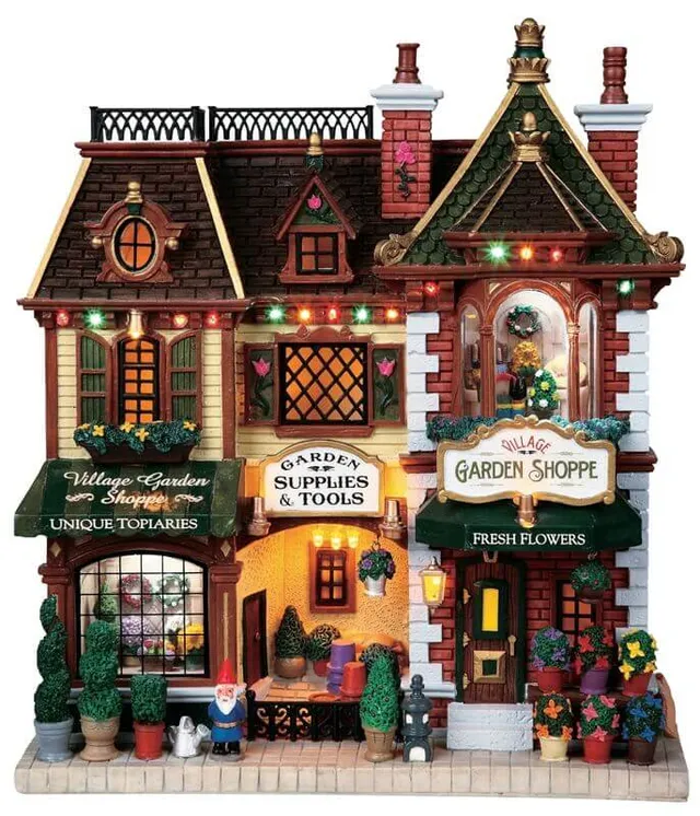 lemax-village-garden-shoppe-beleuchtetes-dorfhaus image 1