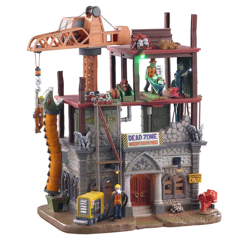 lemax-dead-zone-construction-site-spooky-town-szene image 1