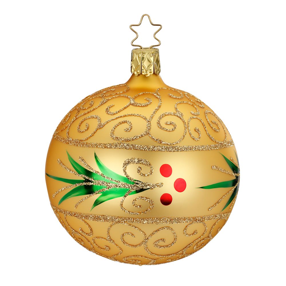 inge-glas-stechpalme-christbaumkugel-8-cm-inkagold image 1