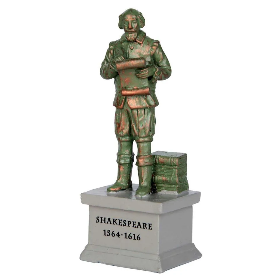 lemax-park-statue-shakespeare-miniatur-figur image 1