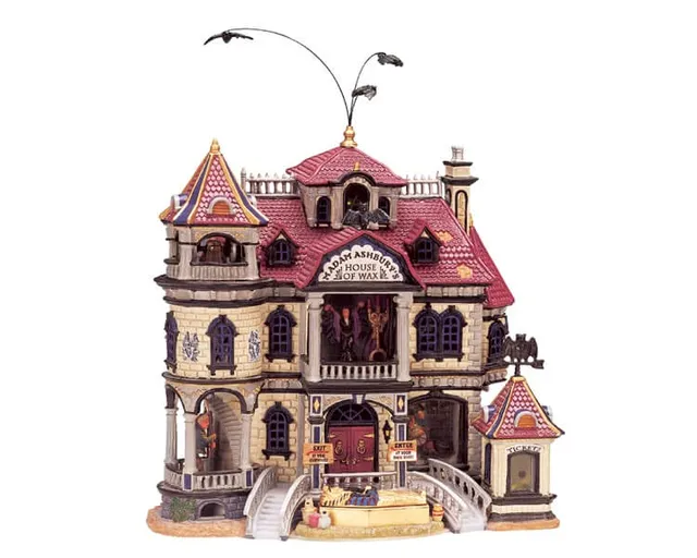 lemax-madam-ashbury-s-house-of-wax-spooky-town-miniaturhaus image 1