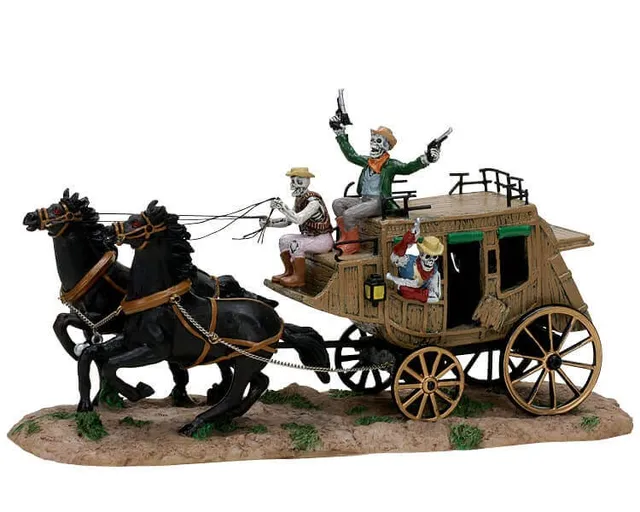 lemax-haunted-stage-coach-spooky-town-kutsche image 1