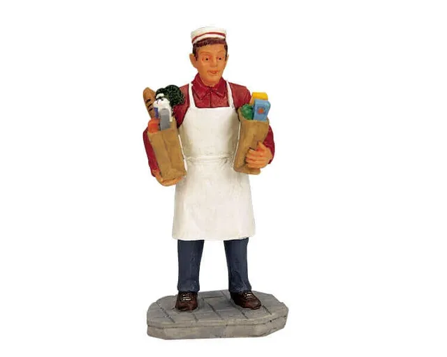 lemax-grocery-boy-figur-miniatur-f-r-weihnachtsdorf image 1
