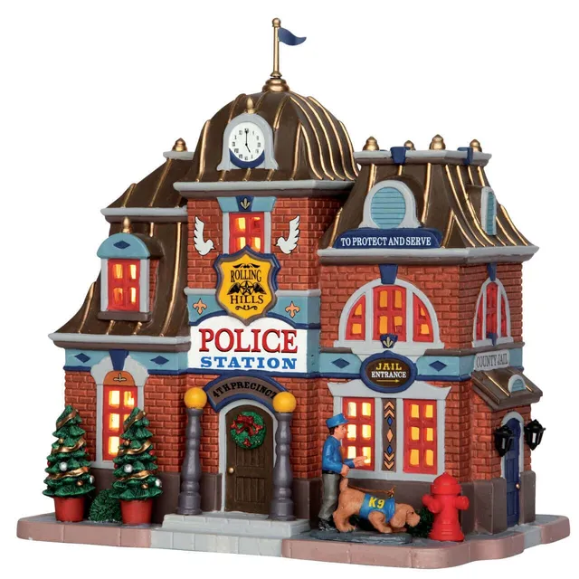 lemax-rolling-hills-police-station-miniatur-geb-ude image 1