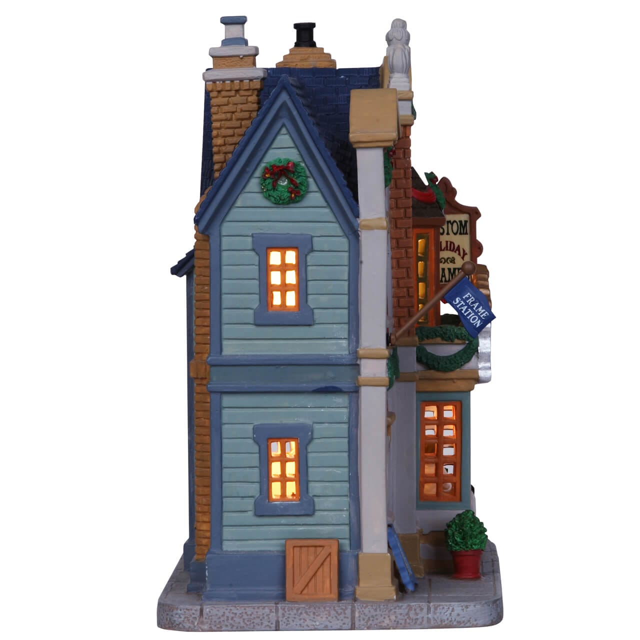 lemax-frame-station-beleuchtetes-miniatur-stationshaus image 2
