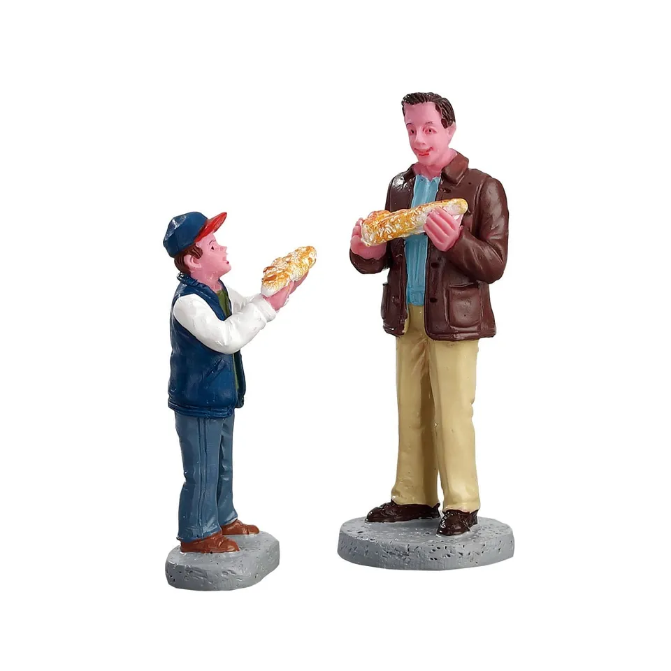 lemax-a-slice-to-go-miniatur-figur-pizzastand-weihnachtsdorf image 1