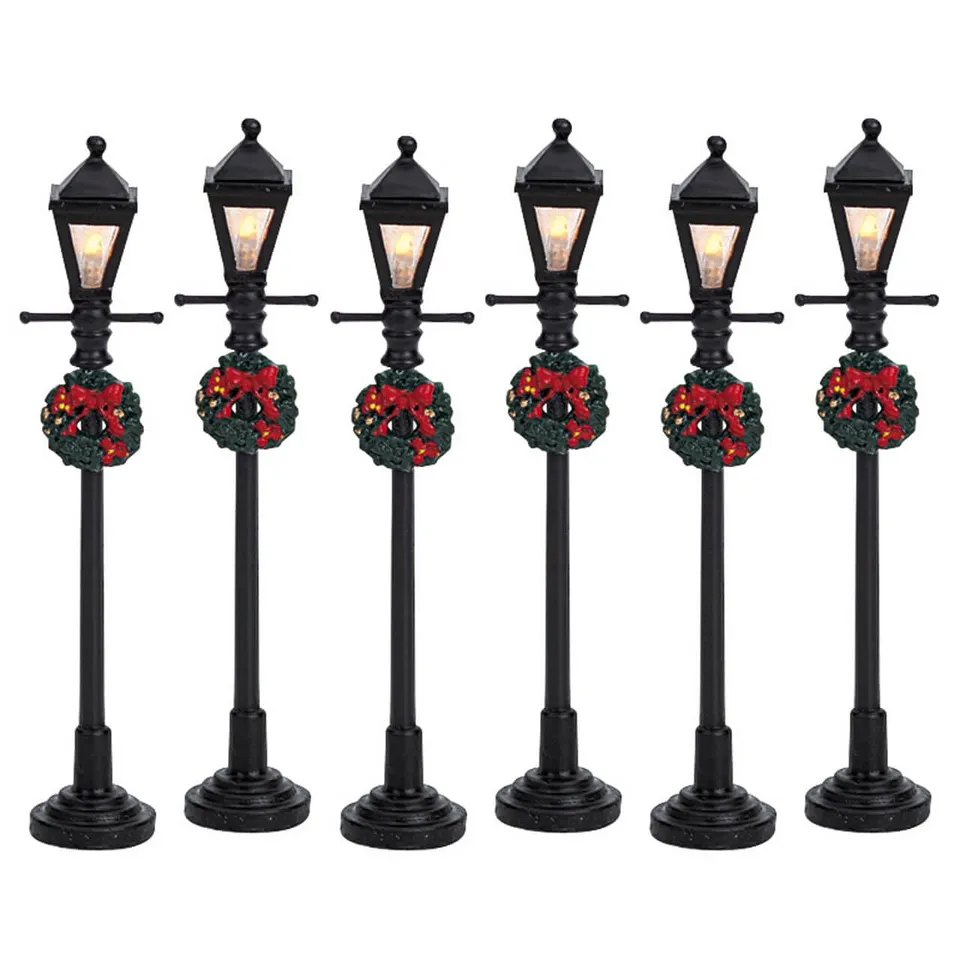 lemax-gas-lantern-street-lamp-stra-enlaternen-set-6-teilig image 1