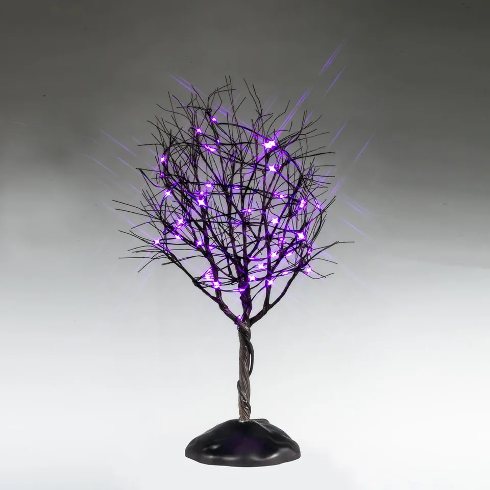 lemax-dry-tree-with-purple-lights-spooky-town-led-baum image 1