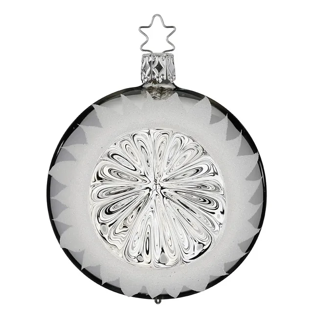 inge-glas-silberner-glanz-christbaumkugel-10-cm image 1