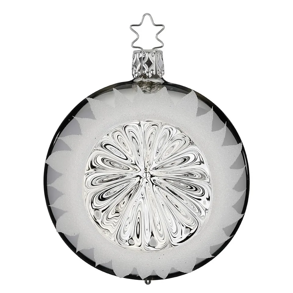 inge-glas-silberner-glanz-christbaumkugel-10-cm image 1