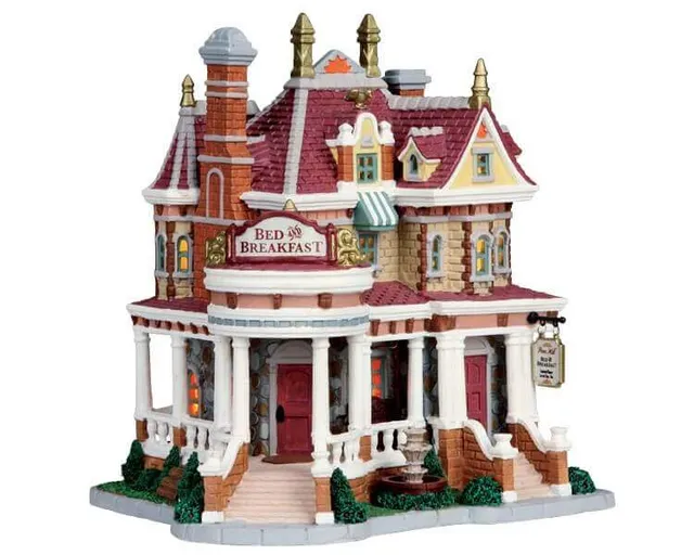 lemax-pine-hill-bed-breakfast-holidays-seasons-miniaturhaus image 1