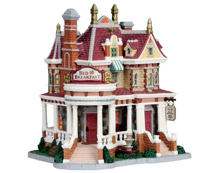 lemax-pine-hill-bed-breakfast-holidays-seasons-miniaturhaus image 1