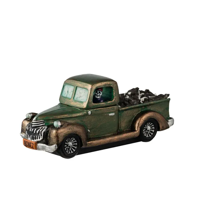 lemax-spookytown-garbage-truck-halloween-fahrzeug image 1