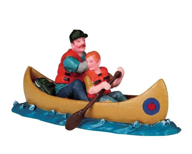 lemax-canoe-excursion-miniatur-figurenset image 1