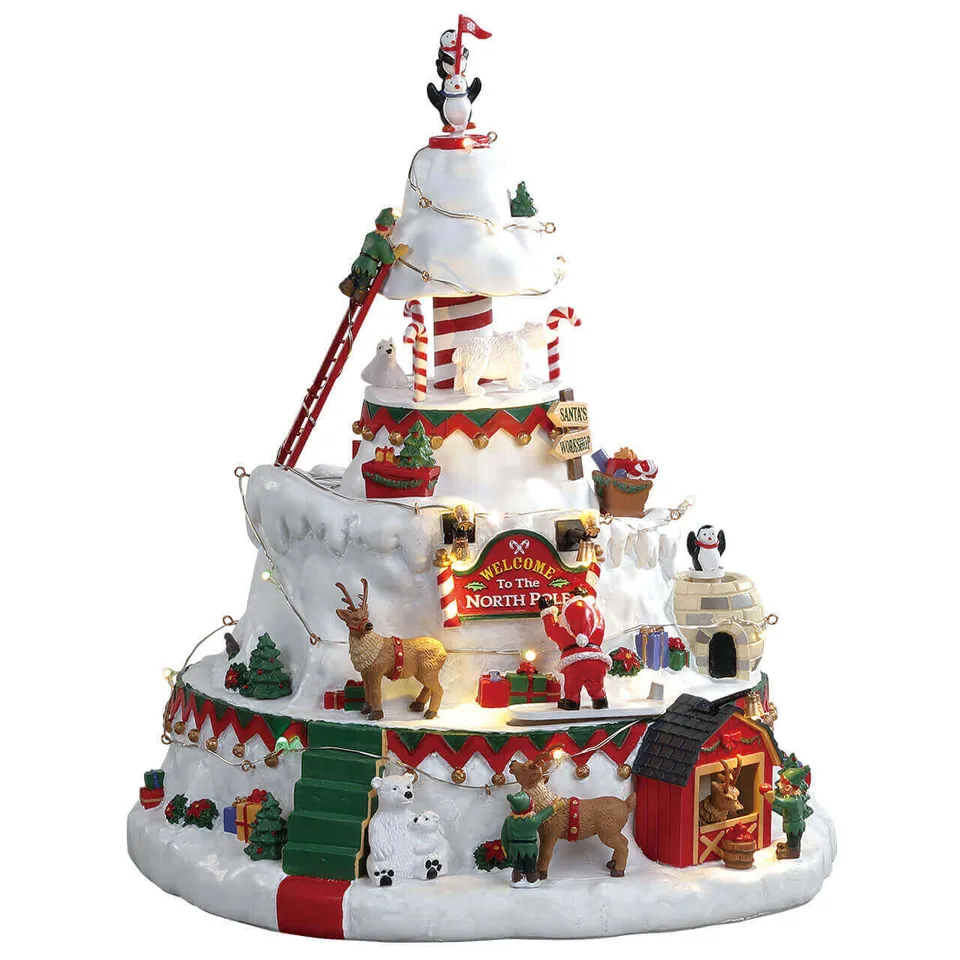 lemax-north-pole-tower-bewegte-erlebniswelt-mit-figuren image 1