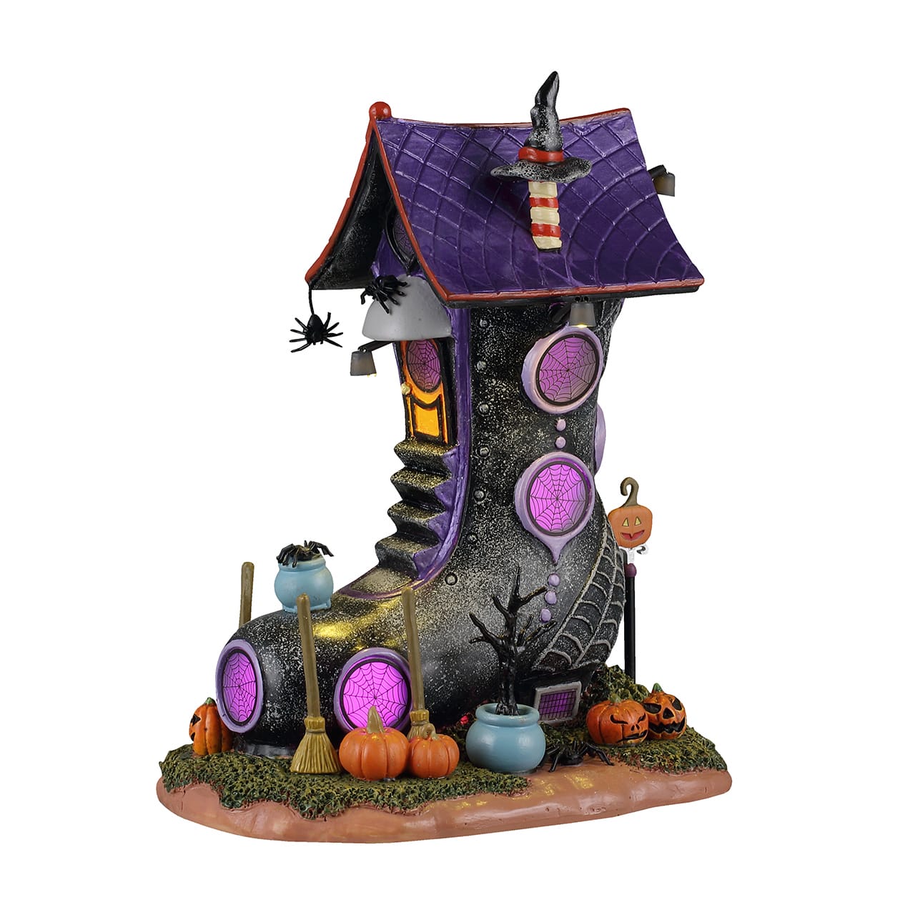 lemax-spiderweb-manor-spooky-town-haus image 1