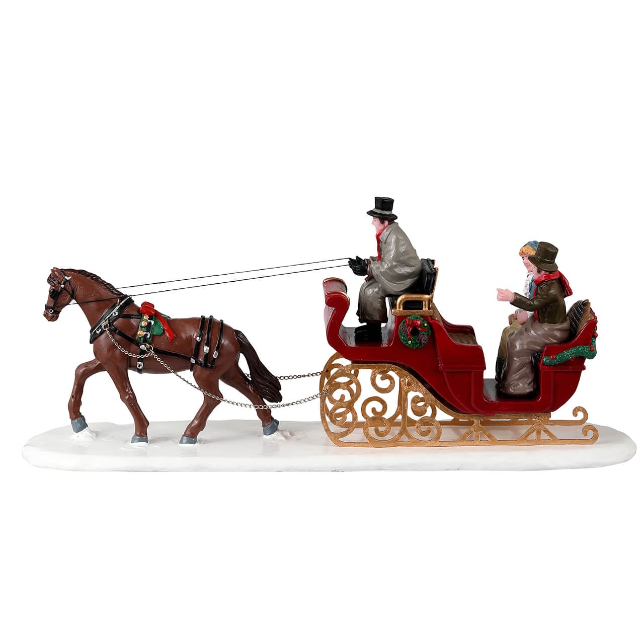 lemax-scenic-sleigh-ride-pferdeschlitten-miniatur-f-r-caddington image 4