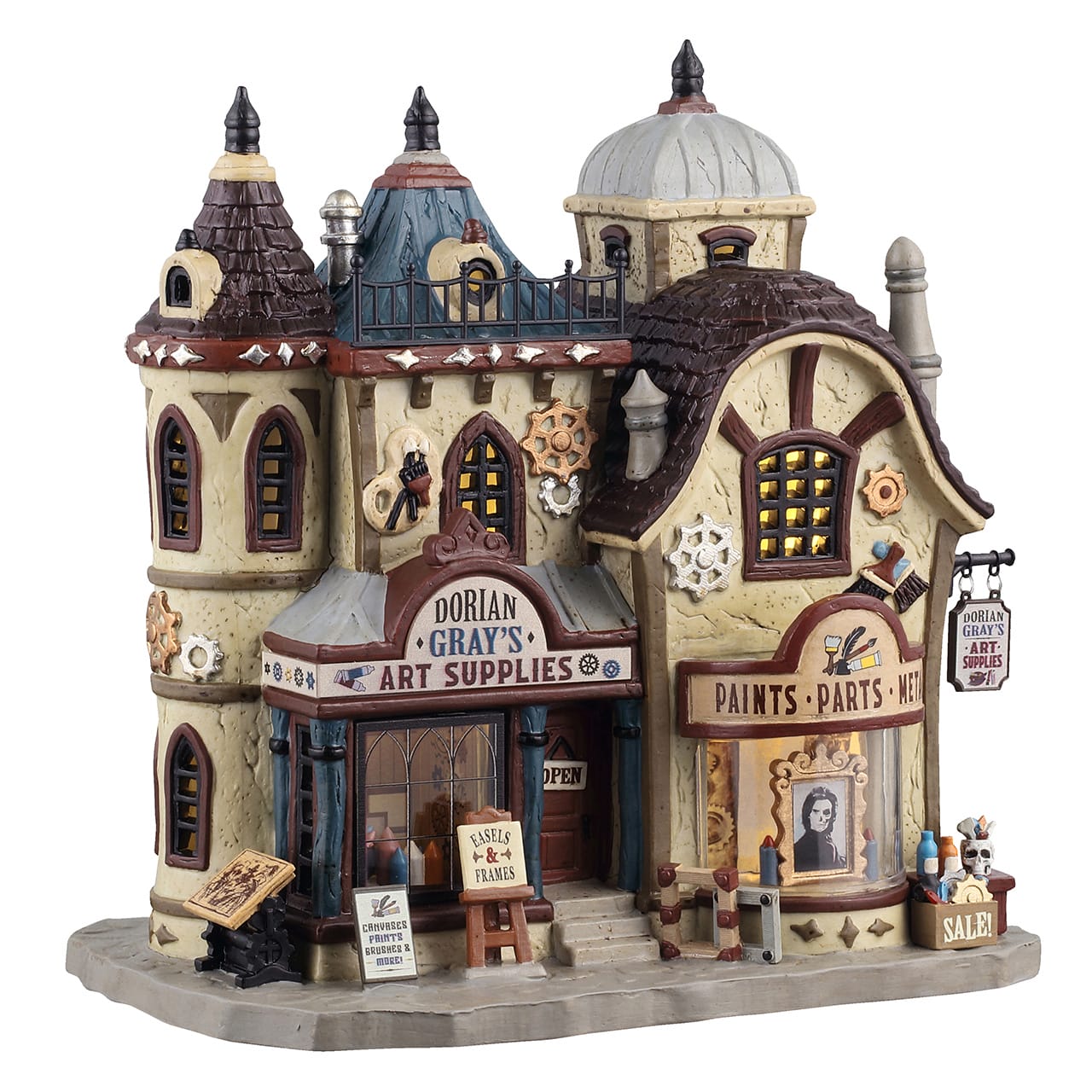 lemax-dorian-gray-s-art-supplies-spooky-town-haus image 4