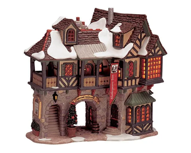 lemax-shakespeare-inn-beleuchtetes-miniaturhaus image 1