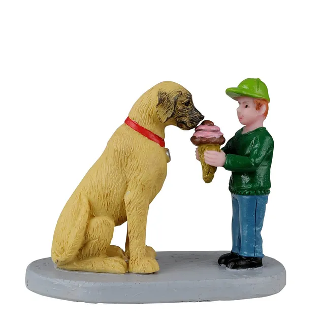 lemax-best-friends-share-caddington-village-figur-junge-mit-hund image 1