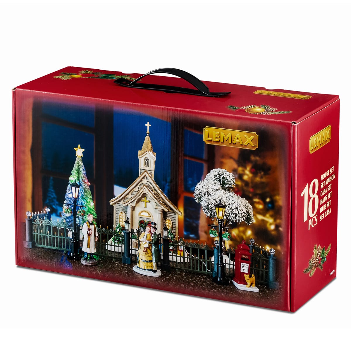 lemax-small-town-church-set-caddington-miniatur-kirchen-set image 2