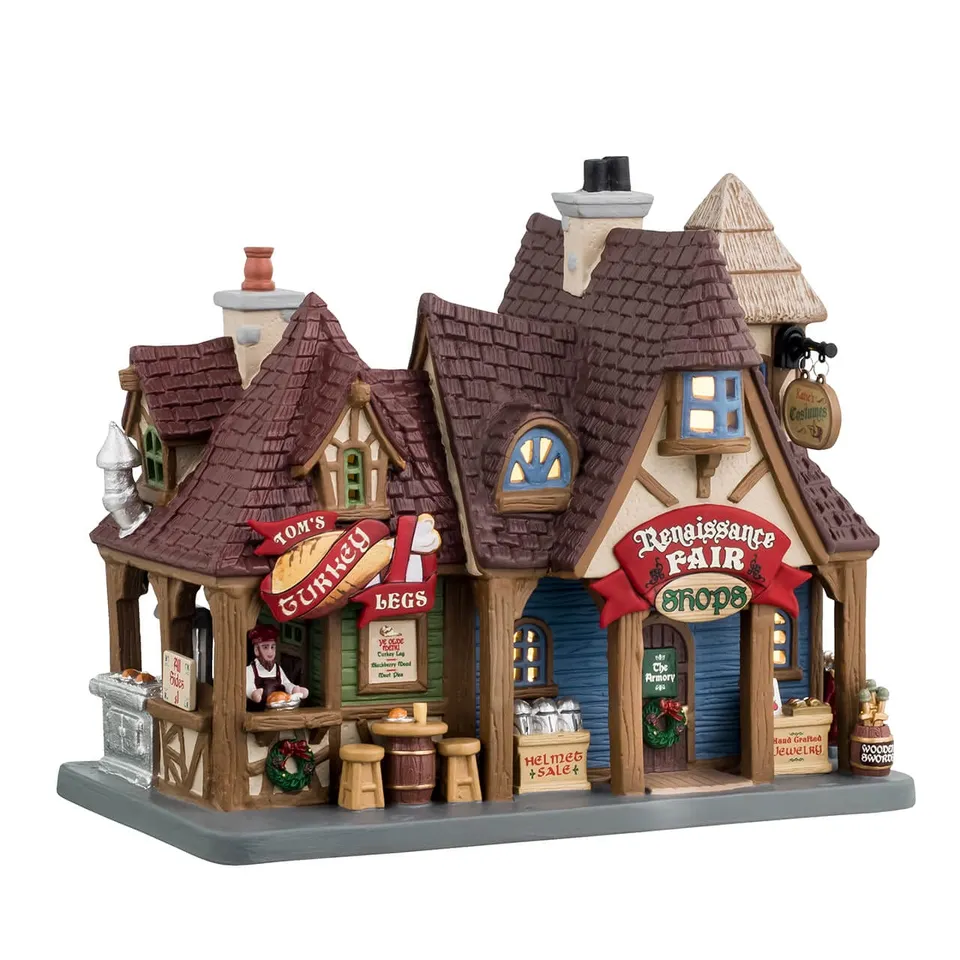 lemax-renaissance-fair-shops-miniatur-marktst-nde-f-r-historische-sammelwelten image 1