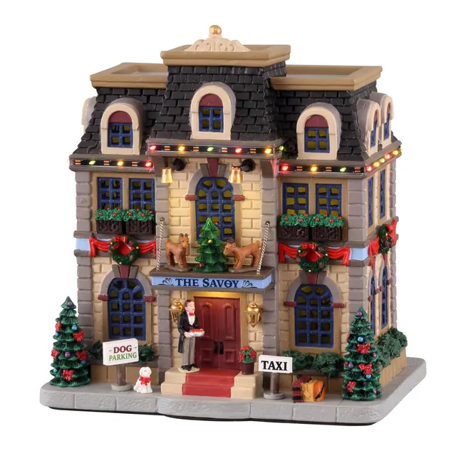 lemax-christmas-at-the-savoy-beleuchtetes-haus-caddington image 1