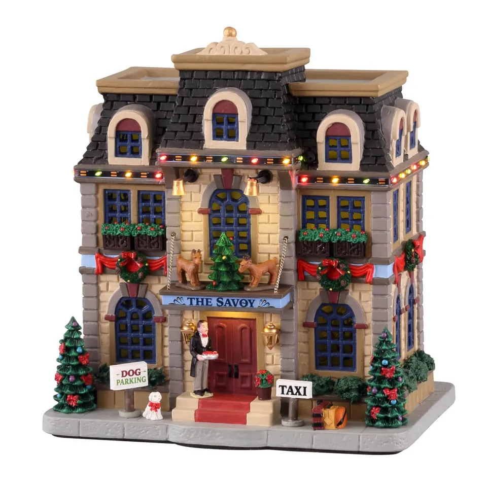 lemax-christmas-at-the-savoy-beleuchtetes-haus-caddington image 1
