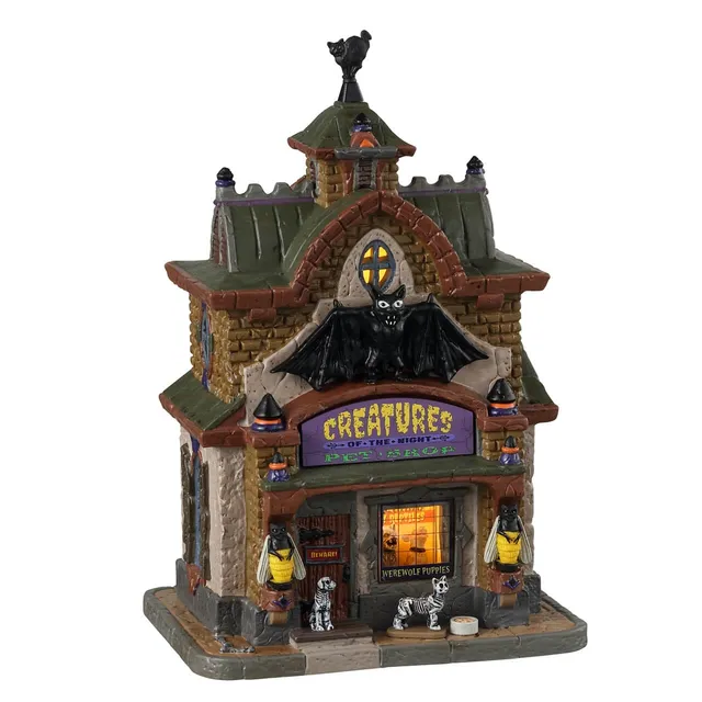 lemax-creatures-of-the-night-pet-shop-spooky-town-geb-ude image 1