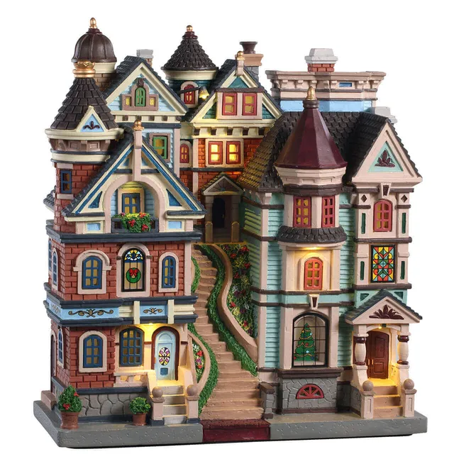 lemax-houses-on-a-hill-miniatur-h-usergruppe image 1