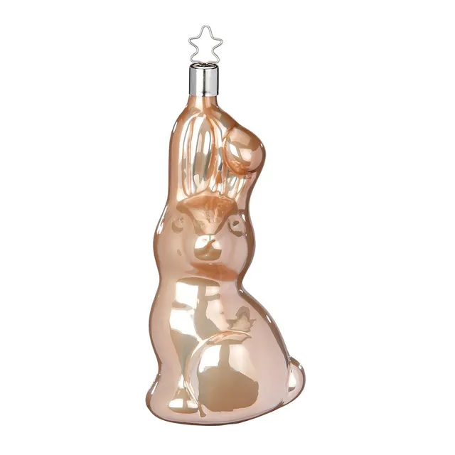 inge-glas-hase-beige-christbaumschmuck-13-cm-glas image 1