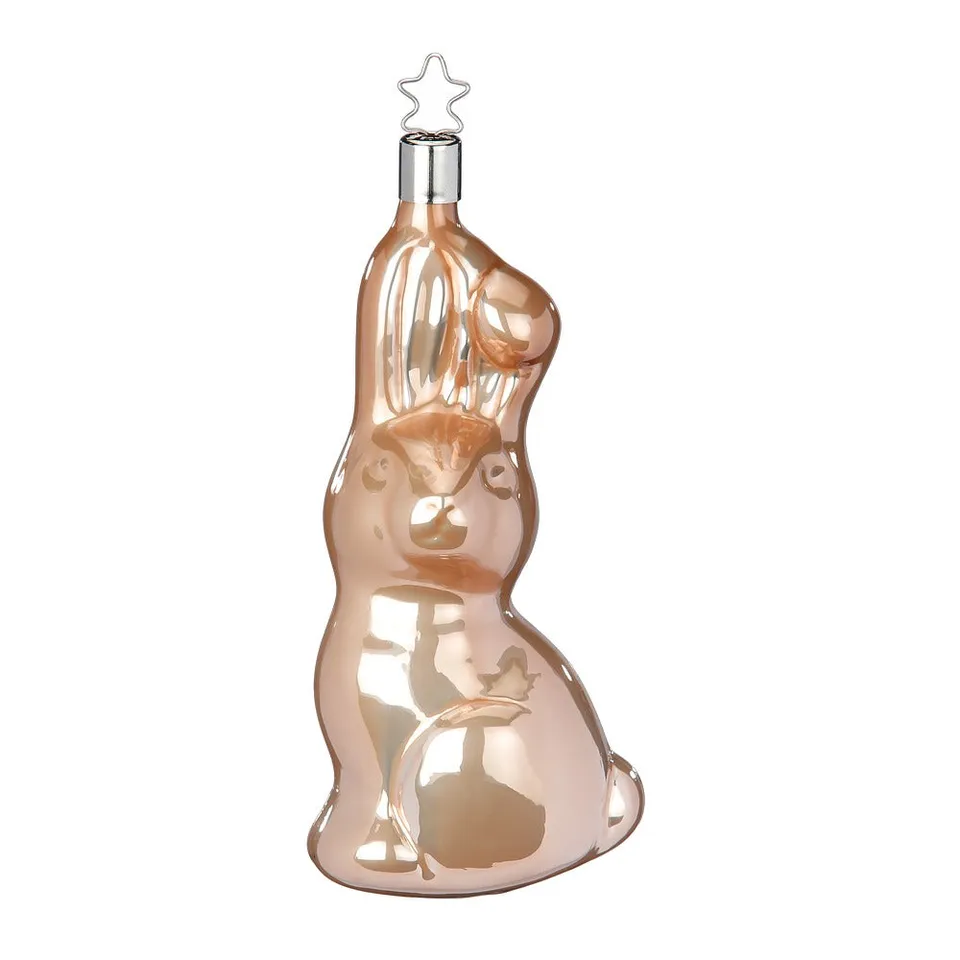 inge-glas-hase-beige-christbaumschmuck-13-cm-glas image 1