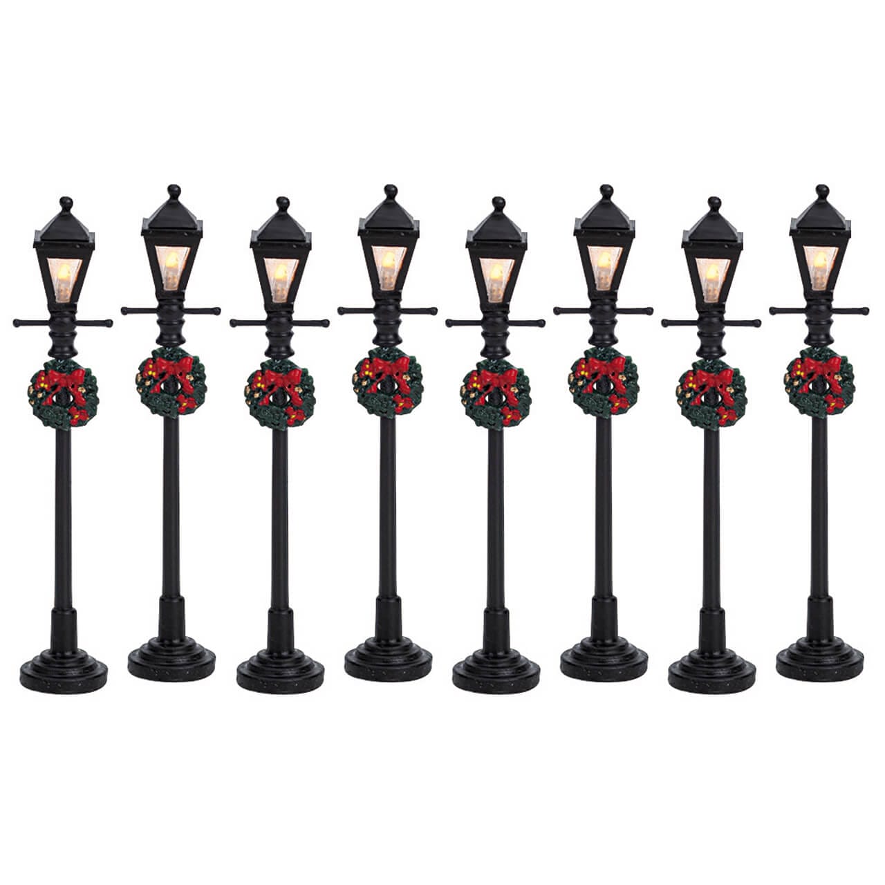 lemax-gas-lantern-street-lamps-8er-set-miniatur-stra-enlaternen image 2