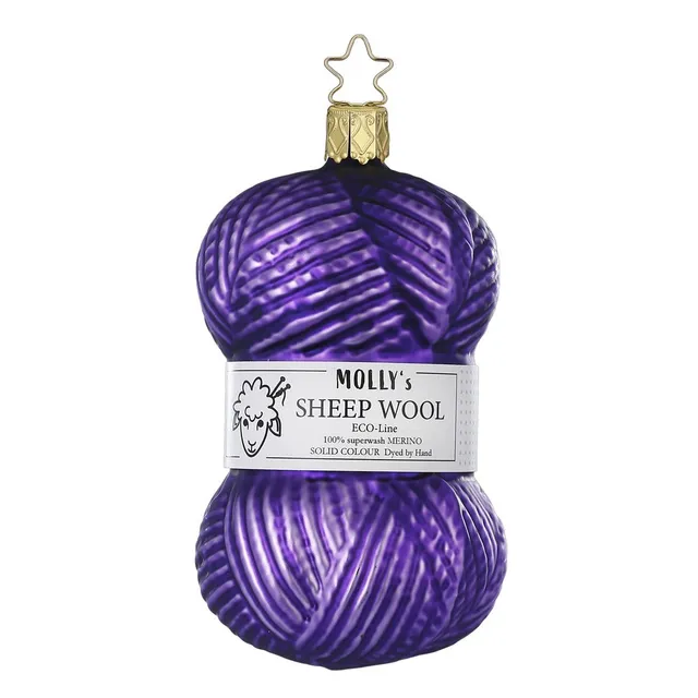 inge-glas-feine-wolle-lila-christbaumkugel-11-cm image 1