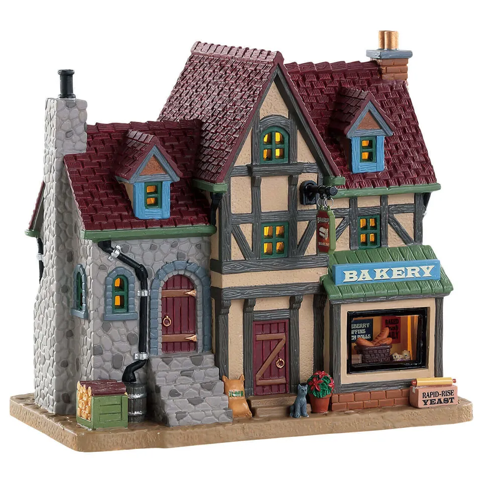 lemax-benjamins-bakery-beleuchtetes-miniaturhaus-b-ckerei image 1
