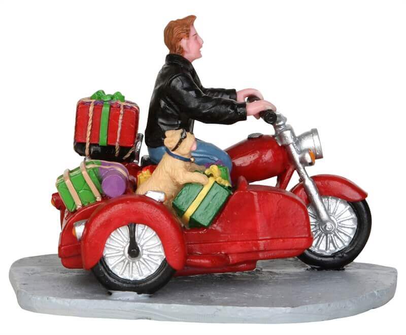 lemax-side-car-santa-weihnachtsfigur-santa-mit-beiwagen image 2