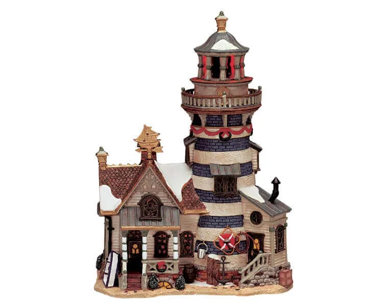 lemax-breezy-point-lighthouse-beleuchteter-leuchtturm image 1