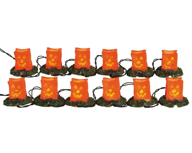 lemax-12-lighted-pumpkin-luminary-string-lichterkette image 1